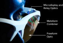 Gafas de realidad aumentada con óptica de ‘metaforma’ Gafas de realidad aumentada con óptica de 'metaforma'