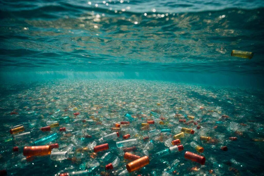 Los microplásticos obstaculizan la absorción de CO2 en los océanos